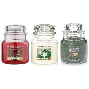 Set De Velas Aromáticas en Tarro Pequeño, Yankee Candle / 3 Pack Variado