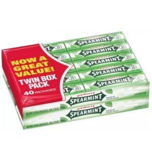 Bandas De Chiclets Wrigley´s Sabor Spearmint 40 Pack / 200 Total