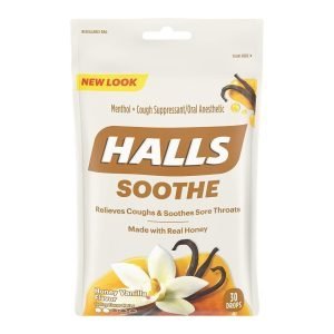 Halls Soothe Vainilla - Miel / 30 Pack