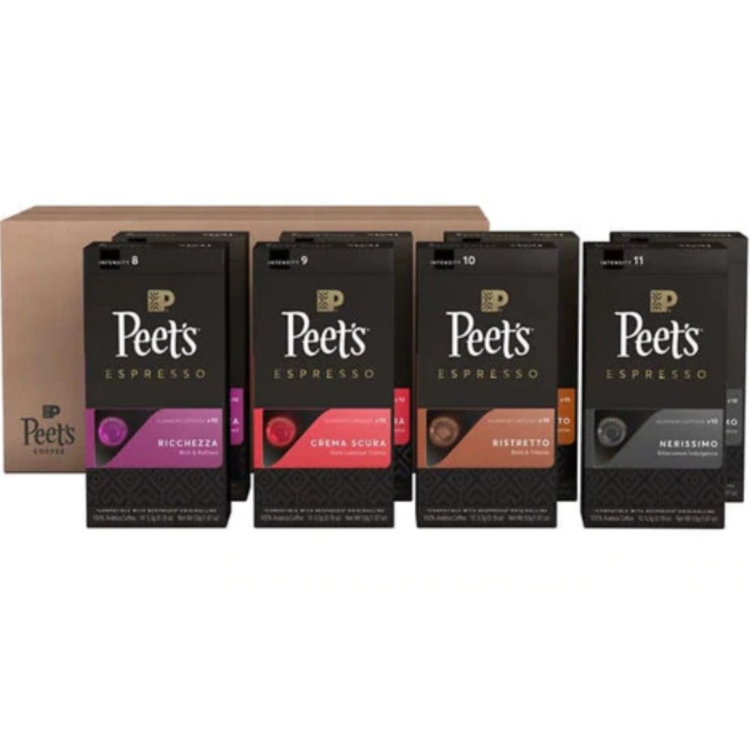 Untitled (79) Capsulas De Café Espresso, Peet´s / 4 Sabores / 80 Pack - Imagen 1