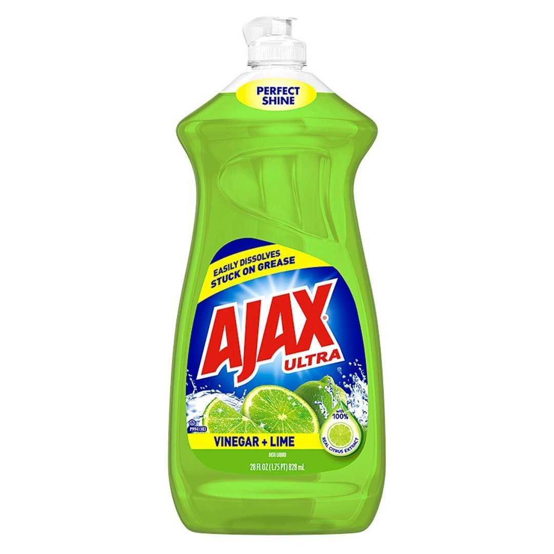 Project 9 (10) Lavaplatos Liquido Ajax Ultra Vinagre - Limón / 828mL - Imagen 1