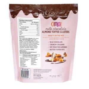 Bocadillos Acaramelados Con Almendras, Chocolate Con Leche y Obleas Crujientes, OMG / 680g - Imagen 2