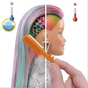 Barbie Muñeca De Cabello Leopardo Arcoíris / 14 Accesorios / 3+ Años - Imagen 2