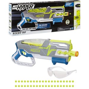 NERF Hyper Siege-50 - Incluye 40 Rondas