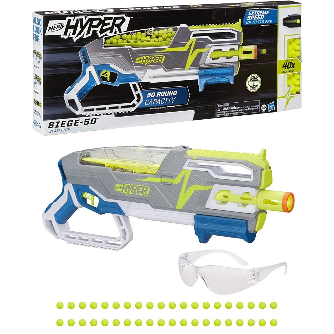 Project 12 (57) NERF Hyper Siege-50 - Incluye 40 Rondas - Imagen 1