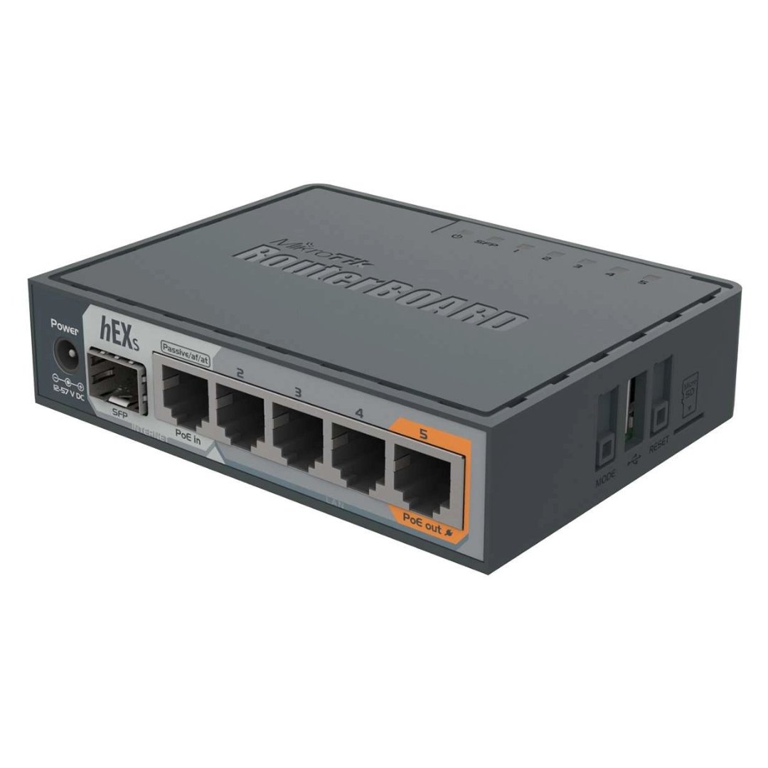 Project 13 (3) RouterBoard hEX S Gigabit 2x880MHz 256M/ BRB760iGS MikroTik / 5 Puertos - Imagen 1