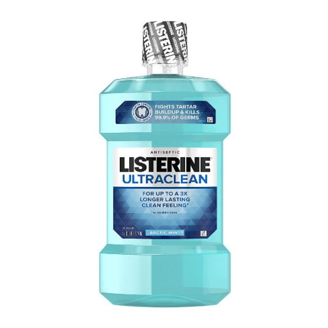 Project 16 (46) Enjuague Bucal Antiséptico Ultraclean, Listerine 1.5L - Imagen 1