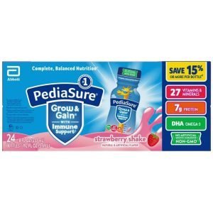 Batido Nutricional Con Apoyo Inmunológico, PediaSure Grow & Gain / Sabor Fresa / 24 Pack / 237 mL