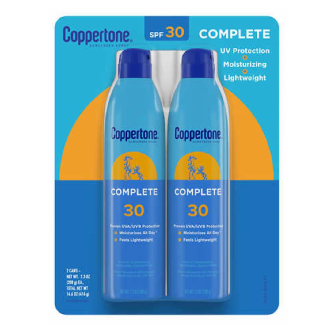 Project 16 (74) Protector Solar En Spray Completo SPF 30, Coppertone / 2 Pack / 208g - Imagen 1