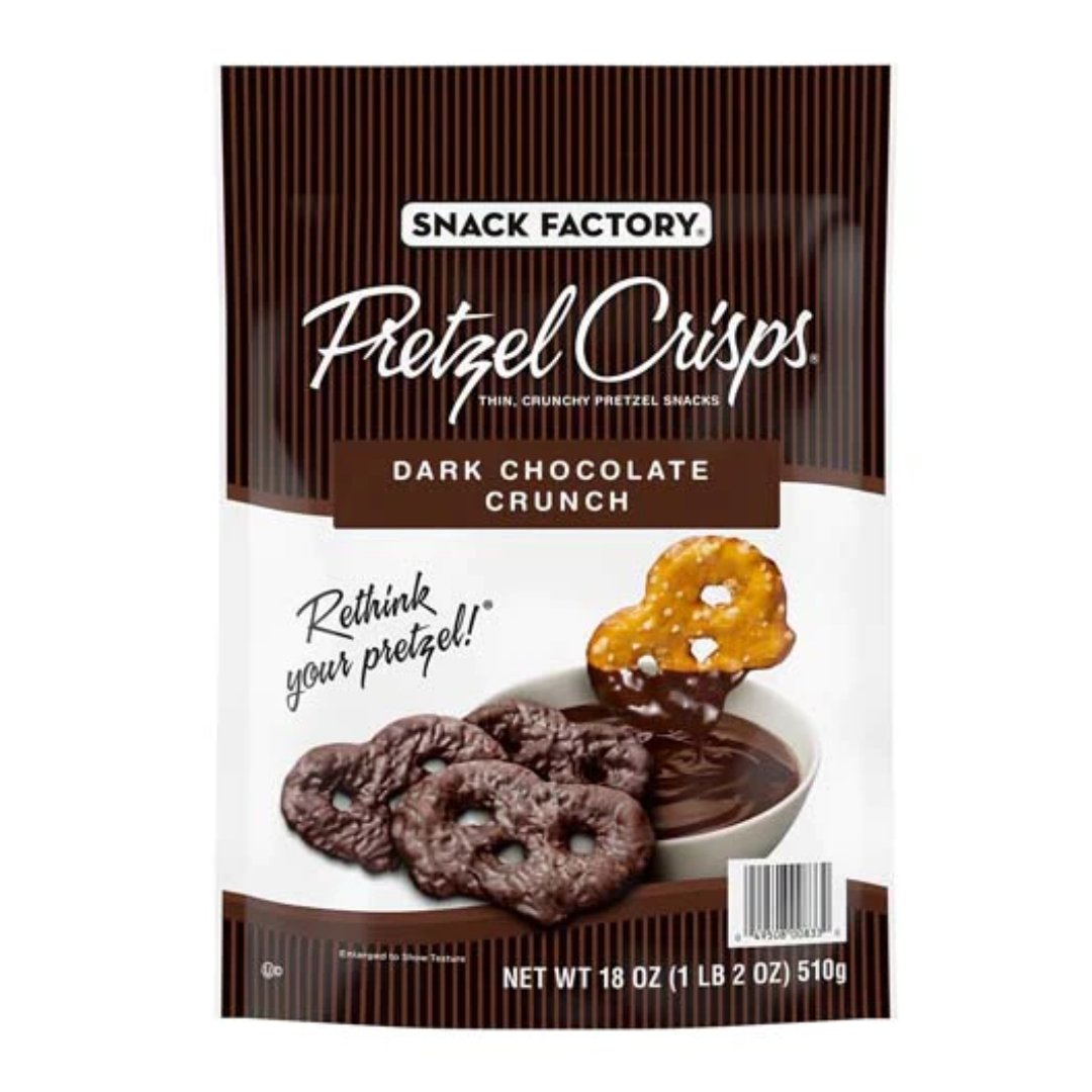 Project 17 (10) Pretzel Crocante Con Chocolate Amargo, Snack Factory / 510g - Imagen 1
