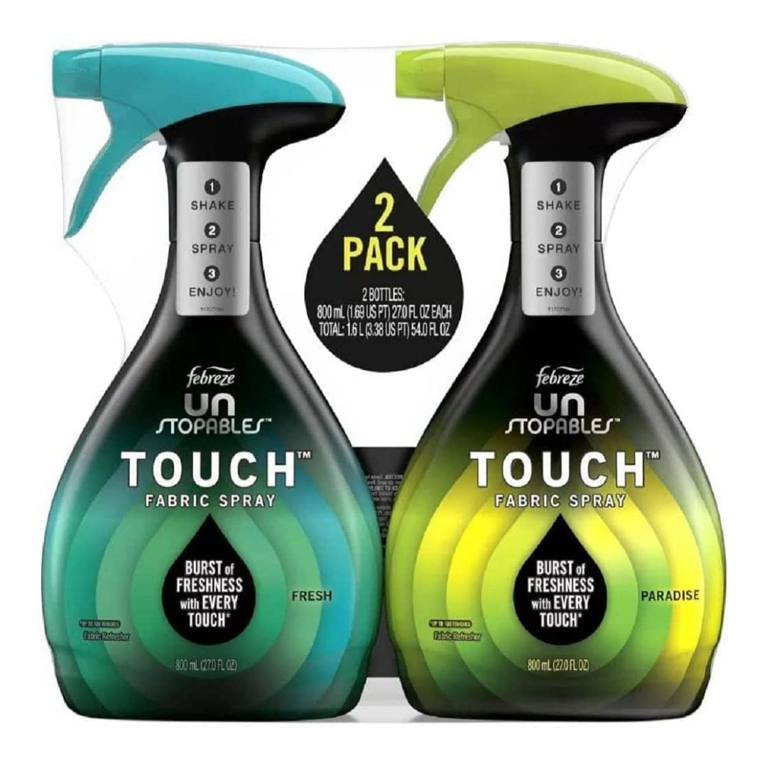 Project 17 (29) Spray Refrescante De Telas Febreze Unstopables Paradise - Fresh / 2 Pack / 800ml - Imagen 1