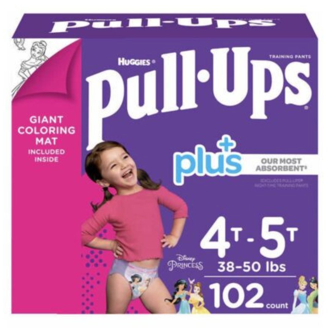 Project 17 (3) Pañales De Entrenamiento Pull Ups De Princesas De Disney, Huggies / Talla 4T-5T / 102 Pack - Imagen 1