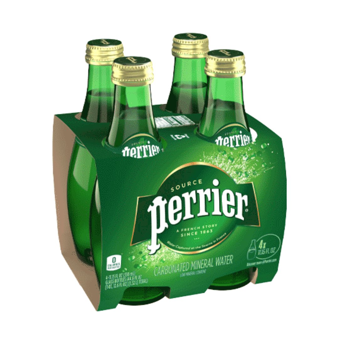Project 17 (61) Perrier Original Agua Gasificada 4 Pack / 330ml - Imagen 1