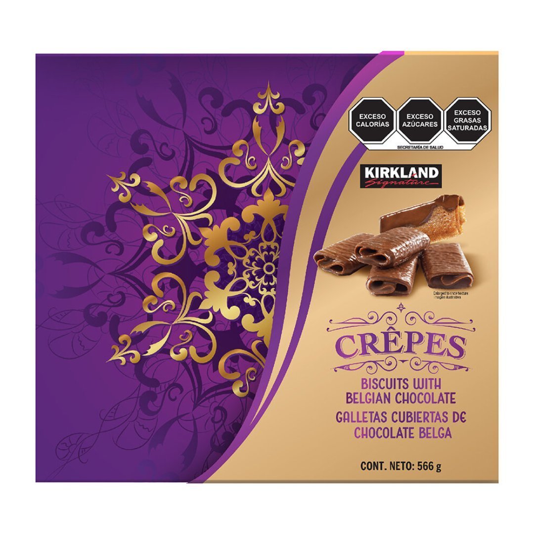 Untitled Project (46) Crepes De Galletas Cubiertas De Chocolate Belga, Kirkland Signature / 566g Caja Color Morado - Imagen 1