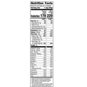 Cereal Fiber One Con Miel Real, General Mills / 496g - Imagen 2