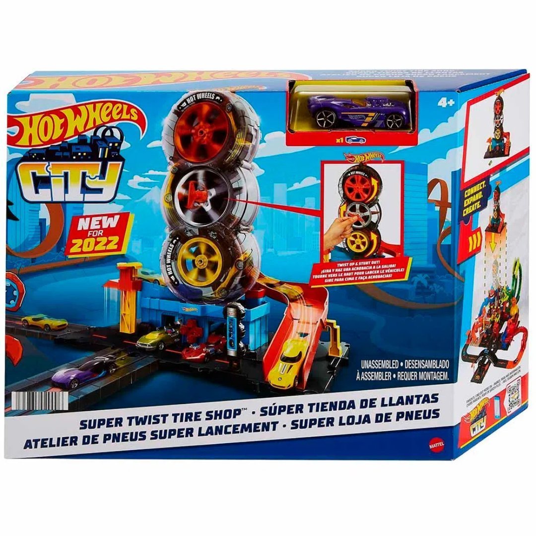 Untitled Project - 2022-12-08T162838.351 Hot Wheels - Tienda De Neumáticos City Super Twist / +4 - Imagen 1