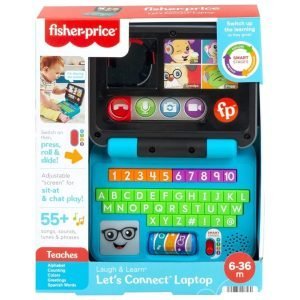Fisher Price - Laptop De Juguete Para Bebes Con Luces Y Sonidos / 6-36M
