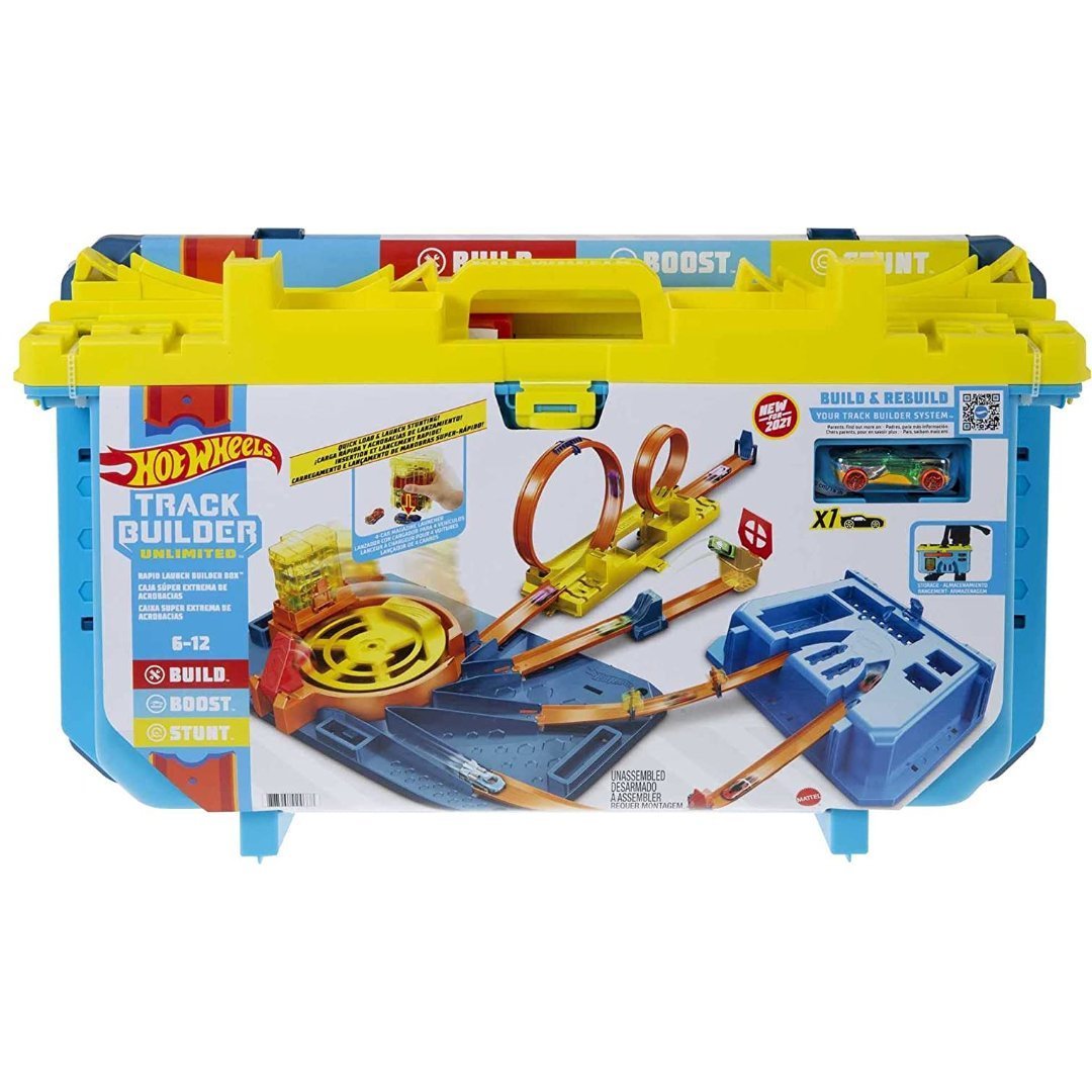 Untitled Project – 2022-12-08T163425.416 Hot Wheels Track Builder - Caja De Construcción De Lanzamiento Rápido Ilimitada / 6+ - Imagen 1