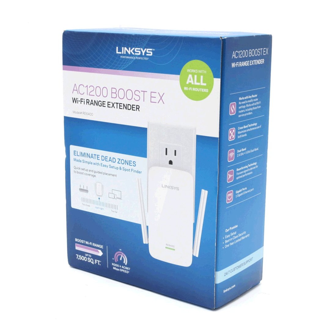 Untitled Project - 2022-12-08T194611.162 Linksys - Repetidor De Señal Wi-Fi RE6400 AC1200 - Imagen 1