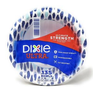 Platos De Papel, Dixie Ultra / 591.4 mL / 135 Unidades