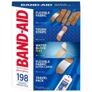 Curitas Tamaños Variados Band-Aid / 198 Pack Con Estuche