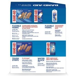 Curitas Tamaños Variados Band-Aid / 198 Pack Con Estuche - Imagen 2