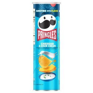 Papas Pringles Cheddar & Crema Agria, 158g