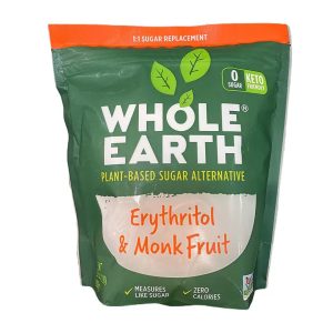 Edulcorante a Base De Plantas Enteras, Erritol y Fruta De Monje / Whole Earth / 908g