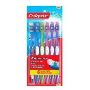 Cepillo Dental Colgate - Extra Clean / 6 Pack / Cerdas Suaves