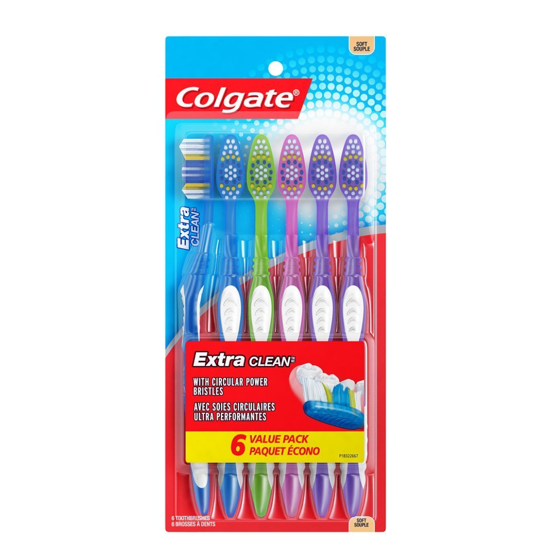 Untitled Project - 2023-03-03T084234.720 Cepillo Dental Colgate - Extra Clean / 6 Pack / Cerdas Suaves - Imagen 1
