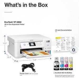 Epson EcoTank ET-2850 - Impresora Inalámbrica Todo En Uno / Color Blanco - Imagen 2