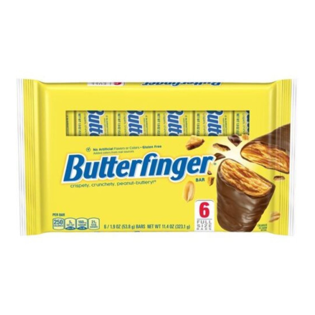 Untitled Project – 2023-03-08T153003.145 Barras Crujientes De Mantequilla De Maní y Chocolate, Butterfinger / 6 Pack / 323g - Imagen 1