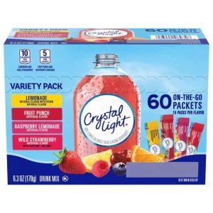 Crystal Light On-The-Go Sabores Variados / 60 Pack / 178g