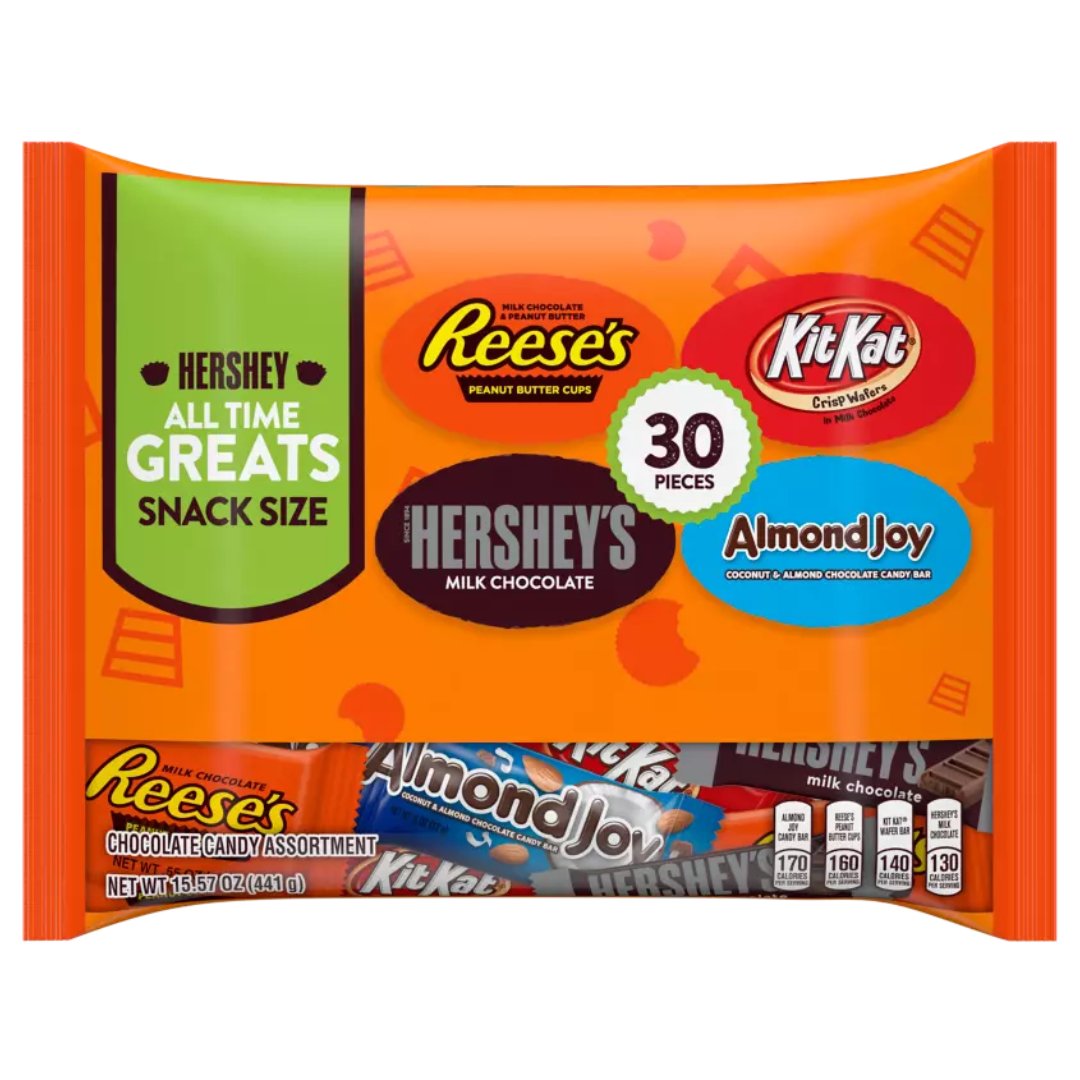 Untitled Project – 2023-03-17T111321.030 Chocolates Surtidos Tamaño Snack Hershey All Time Greats / 30 Pack / 441g - Imagen 1