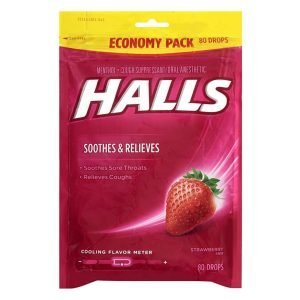 Halls Relief - Sabor Fresa / 80 Pack