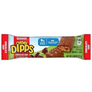 Barras De Granola Quaker Chewy Dipps Con Chispas De Chocolate Cubiertas De Chocolate / 14 Pack / 31g / 434g Total - Imagen 2