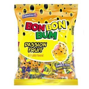 Chupeta BonBon Bum - Passion Fruit / 24 Pack / 408g