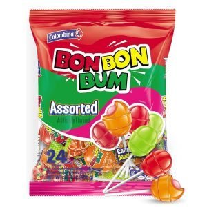 Chupeta BonBon Bum - Sabores Variados / 24 Pack / 408g