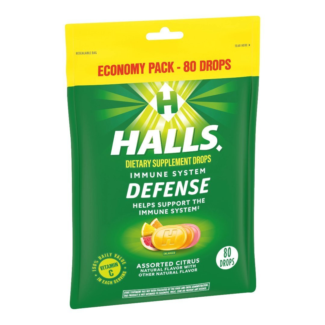 Untitled Project - 2023-05-18T123110.368 Halls Defense Sistema Inmune - Sabores Cítricos Surtidos / 80 Pack - Imagen 1