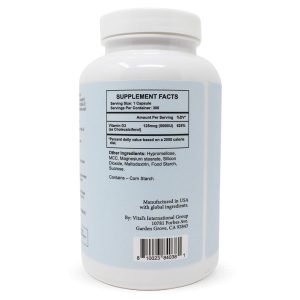 Vitamina D3 125mcg Gluten Free - Vegano / Mountain Top / 300 Capsulas - Imagen 2