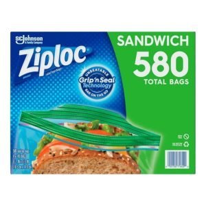 Bolsas Ziploc Grip’s Seal - Para Sandwich / 145 Und / 4 Pack / 580 Total