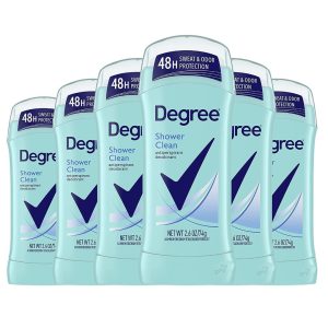 Desodorante De Dama Antitraspirante - Shower Clean / Degree / 6 Pack / 74g