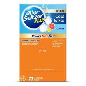 Alka-Seltzer Plus - Cold & Flu / Cítrico / 72 Tabletas