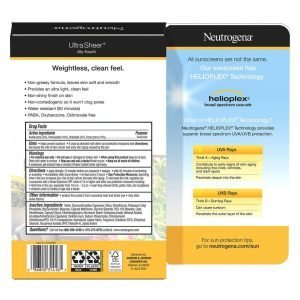 Protector Solar Facial SPF 55 - Neutrogena Ultra Sheer / 2 Pack / 147mL / 88mL - Imagen 2