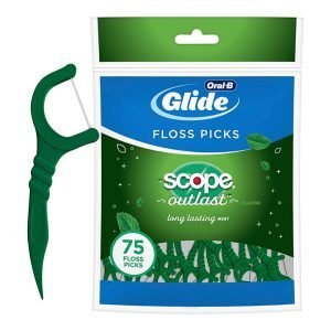 Palillos Con Hilo Dental Sabor Mentolado - Glide Oral-B Scope / 75 Und