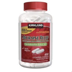 Acetaminofen Con Cafeína Para La Migraña, Kirkland Signature / 400 Capsulas