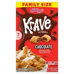 Cereal Con Centro Sabor Chocolate Krave, Kellogg’s / 490g