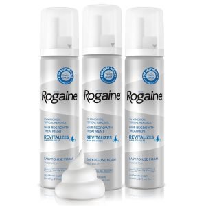 Tratamiento Fuente De Espuma Para Crecimiento Del Vello Minoxidil 5% / Rogaine Men´s / 60g / 3 Pack - Imagen 2