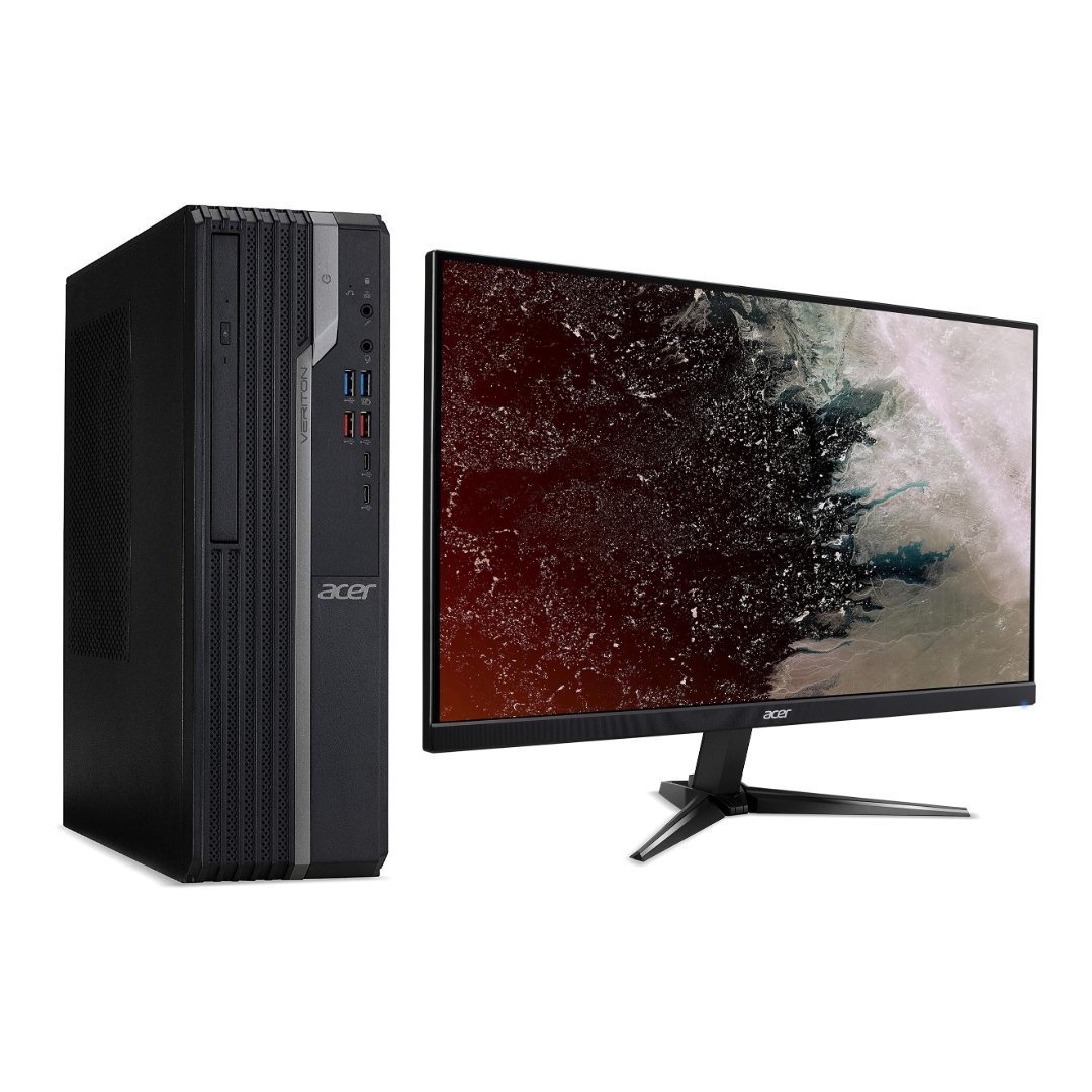 Untitled Project – 2023-10-18T114706.181 Computadora CPU Acer Veriton VX4660G / Inter Core i3-8100 / 8GB DDR4 / 256 GB SSD + Monitor Acer Nitro QG241Y / 24” Full HD - Imagen 1