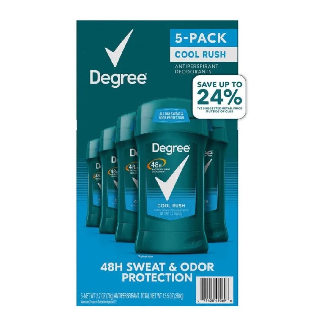 Untitled Project (30) Desodorante Antitranspirante De Caballero Degree - Cool Rush 48H De Protección / 5 Pack / 76g - Imagen 1
